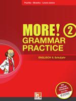 Cover-Bild MORE! Grammar Practice 2, mit Zugangscode für Online-Training (AUSGABE ÖSTERREICH)