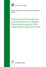 Cover-Bild Multinationale Unternehmen und Institutionen im Wandel - Herausforderungen für Wirtschaft, Recht und Gesellschaft