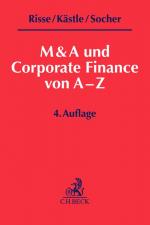 Cover-Bild M&A und Corporate Finance von A-Z