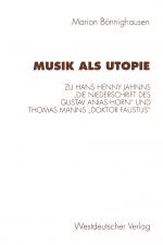 Cover-Bild Musik als Utopie