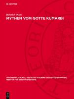 Cover-Bild Mythen vom Gotte Kumarbi