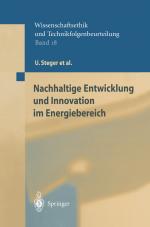Cover-Bild Nachhaltige Entwicklung und Innovation im Energiebereich