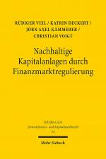 Cover-Bild Nachhaltige Kapitalanlagen durch Finanzmarktregulierung