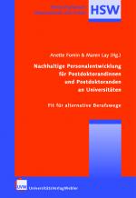 Cover-Bild Nachhaltige Personalentwicklung für Postdoktorandinnen und Postdoktoranden an Universitäten