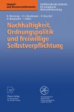 Cover-Bild Nachhaltigkeit, Ordnungspolitik und freiwillige Selbstverpflichtung