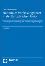 Cover-Bild Nationales Verfassungsrecht in der Europäischen Union