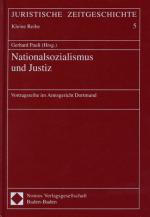 Cover-Bild Nationalsozialismus und Justiz