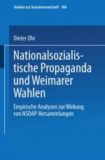 Cover-Bild Nationalsozialistische Propaganda und Weimarer Wahlen