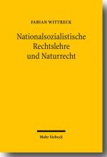 Cover-Bild Nationalsozialistische Rechtslehre und Naturrecht