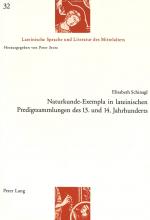 Cover-Bild Naturkunde-Exempla in lateinischen Predigtsammlungen des 13. und 14. Jahrhunderts