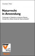 Cover-Bild Naturrecht in Anwendung