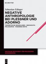Cover-Bild Negative Anthropologie bei Plessner und Adorno