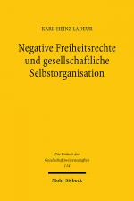 Cover-Bild Negative Freiheitsrechte und gesellschaftliche Selbstorganisation