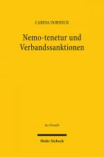 Cover-Bild Nemo-tenetur und Verbandssanktionen