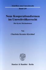 Cover-Bild Neue Kooperationsformen im Umweltvölkerrecht.