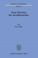 Cover-Bild Neue Theorien des Sozialkontrakts.