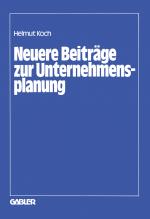 Cover-Bild Neuere Beiträge zur Unternehmensplanung