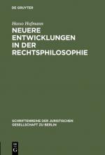 Cover-Bild Neuere Entwicklungen in der Rechtsphilosophie