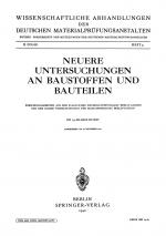 Cover-Bild Neuere Untersuchungen an Baustoffen und Bauteilen