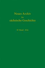 Cover-Bild Neues Archiv für sächsische Geschichte, 87. Band (2016)