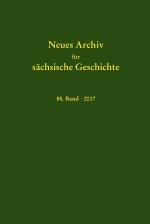 Cover-Bild Neues Archiv für sächsische Geschichte, 88. Band (2017)