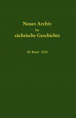 Cover-Bild Neues Archiv für sächsische Geschichte, 89. Band (2018)