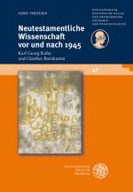 Cover-Bild Neutestamentliche Wissenschaft vor und nach 1945