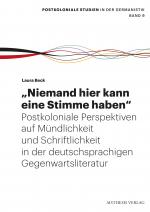 Cover-Bild "Niemand hier kann eine Stimme haben"