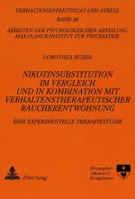 Cover-Bild Nikotinsubstitution im Vergleich und in Kombination mit verhaltenstherapeutischer Raucherentwöhnung