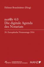 Cover-Bild not@r 4.0 Die digitale Agenda des Notariats