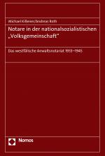 Cover-Bild Notare in der nationalsozialistischen "Volksgemeinschaft"