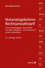 Cover-Bild Notariatsgebühren - Rechtsanwaltstarif