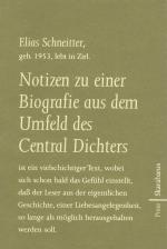 Cover-Bild Notizen zu einer Biografie aus dem Umfeld des Central Dichters