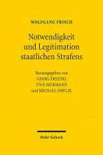 Cover-Bild Notwendigkeit und Legitimation staatlichen Strafens