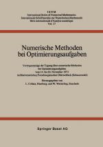 Cover-Bild Numerische Methoden bei Optimierungsaufgaben