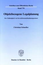 Cover-Bild Objektbezogene Legalplanung.