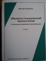 Cover-Bild Öffentliche Finanzwirtschaft Sachsen-Anhalt