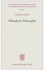 Cover-Bild Öffentliche Philosophie.