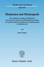 Cover-Bild Ökokonten und Flächenpools.