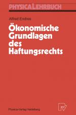 Cover-Bild Ökonomische Grundlagen des Haftungsrechts