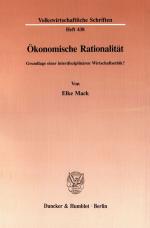 Cover-Bild Ökonomische Rationalität.