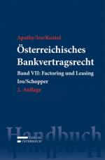 Cover-Bild Österreichisches Bankvertragsrecht