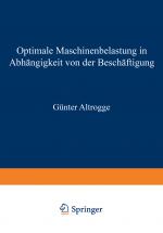 Cover-Bild Optimale Maschinenbelastung in Abhängigkeit von der Beschäftigung