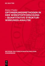 Cover-Bild Optimierungsmethoden in der Wirkstofforschung – Quantitative Struktur-Wirkungs-Analyse