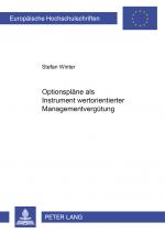 Cover-Bild Optionspläne als Instrument wertorientierter Managementvergütung