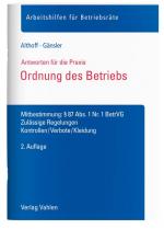 Cover-Bild Ordnung des Betriebs