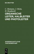 Cover-Bild Organische Leiter, Halbleiter und Photoleiter