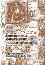 Cover-Bild Orgel und Orgelspiel im 16. Jahrhundert