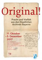 Cover-Bild Original! Pracht und Vielfalt aus den Staatlichen Archiven Bayerns