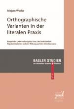 Cover-Bild Orthographische Varianten in der literalen Praxis